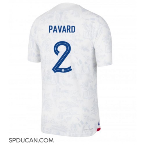 Muški Nogometni Dres Francuska Benjamin Pavard #2 Gostujuci SP 2022 Kratak Rukav